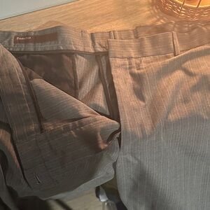 Men’s Perry Ellis Gray Pinstripe Dress Pant